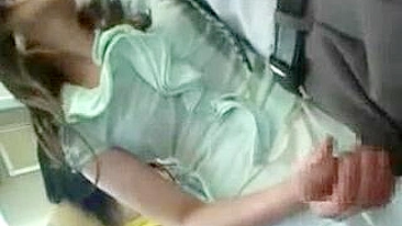 Japanese Young Mom Gets Fucked on Bus