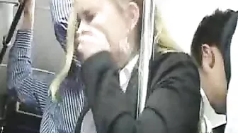 White Blonde Girl Gets Molested by Horny Guy in a Bus White Blonde Girl Gets Molested by Horny Guy in a Bus