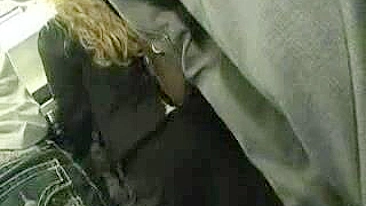 White Blonde Girl Gets Molested by Horny Guy in a Bus