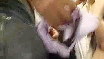 Busty Japanese Woman Molested on Subway