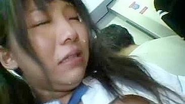 Public Train Phrenetic Groping of Shy Schoolgirl during Commute
