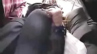 Strange Man Gropes Japanese Woman on Public Train in Pantyhose Strange Man Gropes Japanese Woman on Public Train in Pantyhose