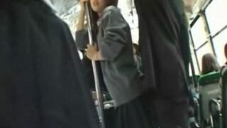 Japanese Teen's Awkward Moment on Bus