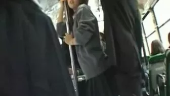 Japanese Teen's Awkward Moment on Bus