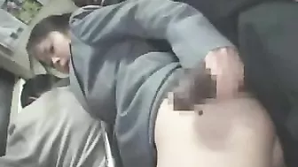 Japanese MILF Groped by Black Guy on Bus