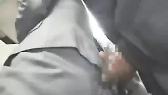 Japanese MILF Groped by Black Guy on Bus