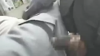 Japanese MILF Groped by Black Guy on Bus