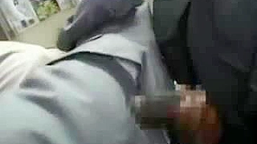 Japanese MILF Groped by Black Guy on Bus
