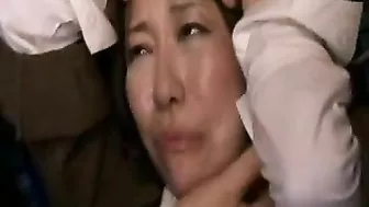 GangFucked on Bus - Terrified Mom & Daughter Grope