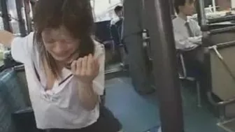 Japanese Teen Molested in Buss by Group of Maniacs