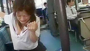 Japanese Teen Molested in Buss by Group of Maniacs
