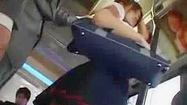 Japanese Teen Molested in Buss by Group of Maniacs