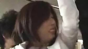 Mother and Daughter Groped and Fucked in Bus 1 - Japanese Porn Video