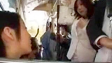 Mother and Daughter Groped and Fucked in Bus 1 - Japanese Porn Video