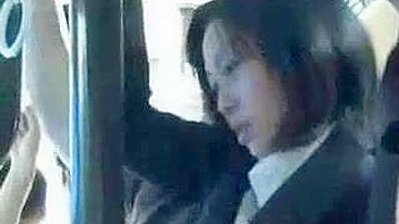 Grope on Japanese Business Woman in Bus