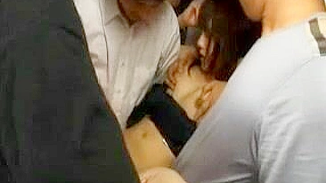Asian Teen Grope and GangFucked In Bus