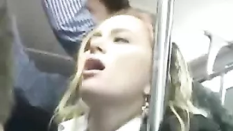 Public Bus Scene - Blonde MILF Groped and Violated in Europe Public Bus Scene - Blonde MILF Groped and Violated in Europe