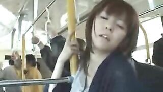 Japanese MILF Gets Banged on Bus