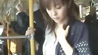 Japanese MILF Gets Banged on Bus