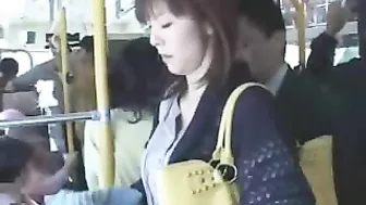Japanese MILF Gets Banged on Bus