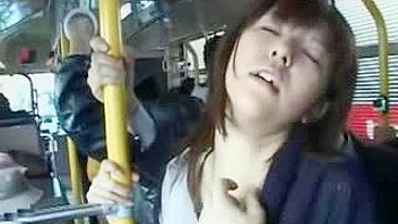 Japanese MILF Gets Banged on Bus