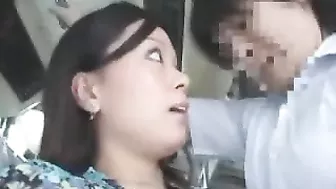 Japanese Boy Groped and Fucked by Milf in Bus