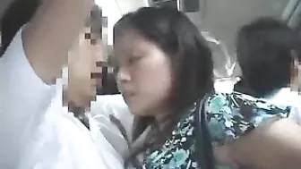 Japanese Boy Groped and Fucked by Milf in Bus