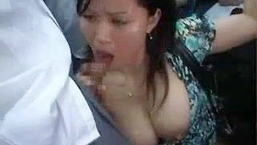 Japanese Boy Groped and Fucked by Milf in Bus