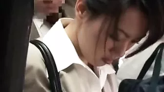 Japanese MILF Groped in Bus