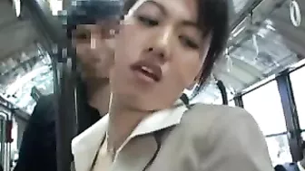 Japanese MILF Groped in Bus