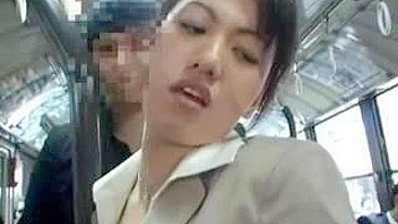 Japanese MILF Groped in Bus