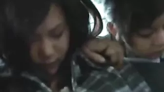Mother and Daughter Get Fucked on Bus in Japan after being Groped