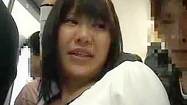 Young Lady Groped on Train by Amateur Asian MILF