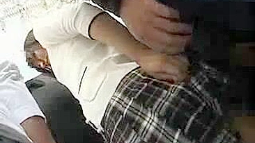 Young Lady Groped on Train by Amateur Asian MILF