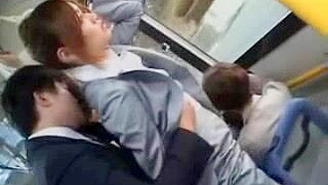 Japanese MILF Enjoys Public Sex on Bus 3