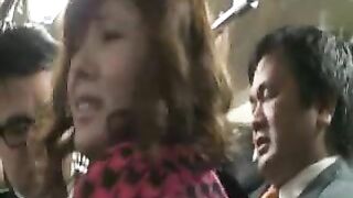 Japanese MILF Groped and Violated in Bus