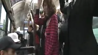 Japanese MILF Groped and Violated in Bus