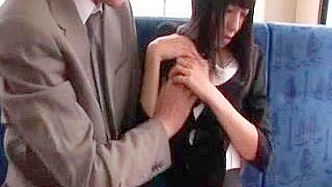 Public Sex in Japan - Japanese Girl Groped and Fucked on Bus