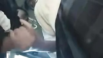 Japanese Schoolgirl Gives Handjob on Bus