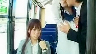 Japanese Woman Fucked in Buss by Strange Man