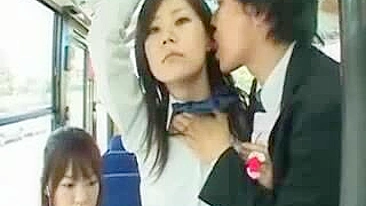 Japanese Woman Fucked in Buss by Strange Man