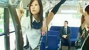 Japanese Woman Fucked in Buss by Strange Man
