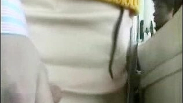 Mature Japanese Woman Groped on Public Transit