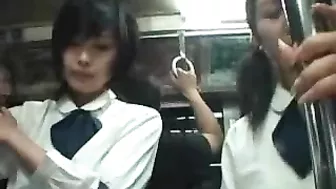 Japanese Schoolgirls Groped and Anal Violated in Bus
