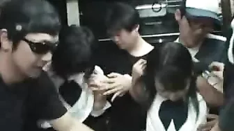 Japanese Schoolgirls Groped and Anal Violated in Bus