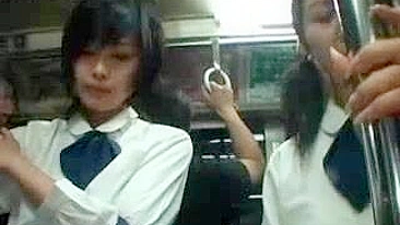 Japanese Schoolgirls Groped and Anal Violated in Bus