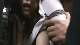 Japanese MILF Groped, Violated and Fucked in Bus