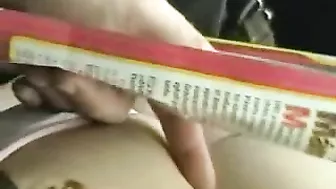 Grope In Bus - Brunette Sleeping While Being Groped on Public Transportation