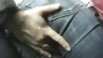 Grope In Bus - Brunette Sleeping While Being Groped on Public Transportation