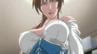 Big Busty Hentai Girl Rides A Long Hard Cock